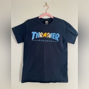 Navy Thrasher Tee